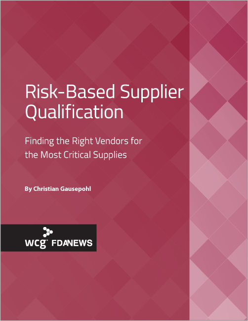 Risk-Based Supplier Qualification