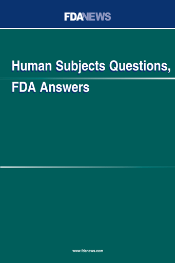 Human Subjects Questions, FDA Answers